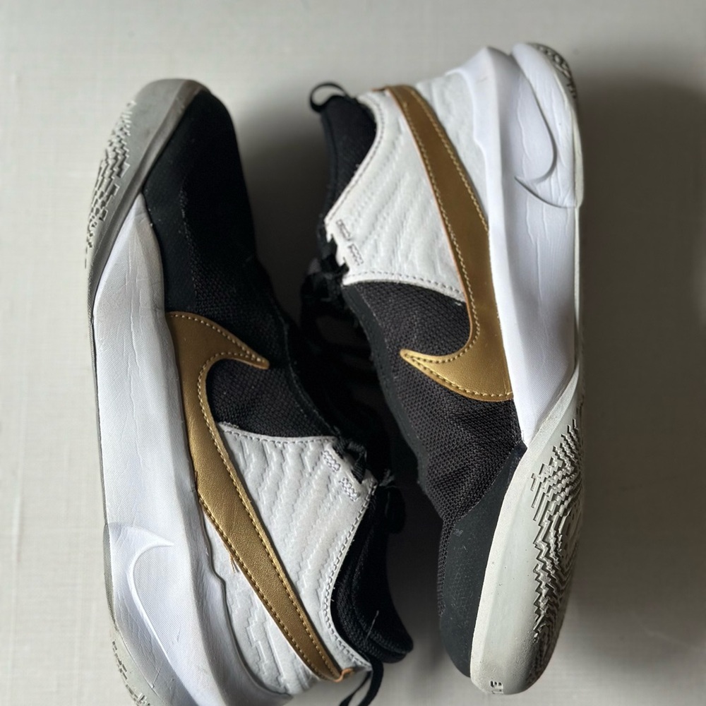 Black and Gold Athletic Sneakers